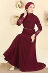Dantelli Sandy Elbise Bordo